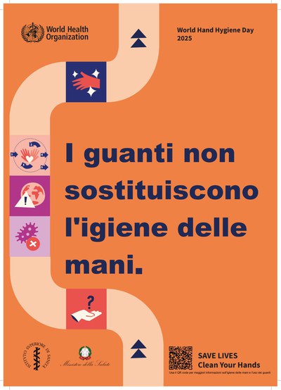 I guanti non sostituiscono l'igiene delle mani